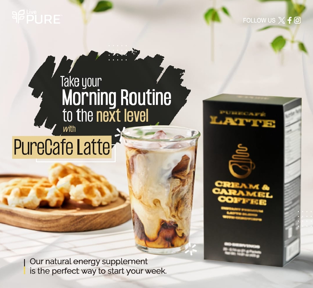 Organic Pure Latte cream & caramel coffee