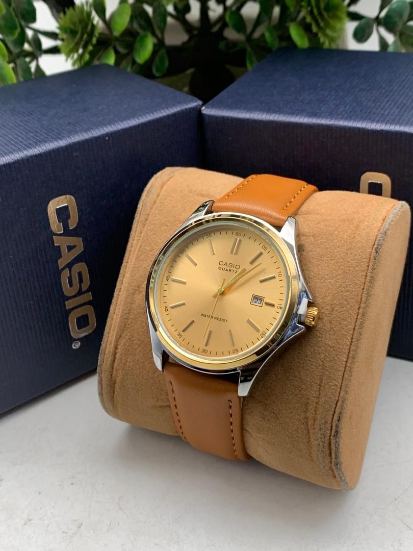 Casio leather watch