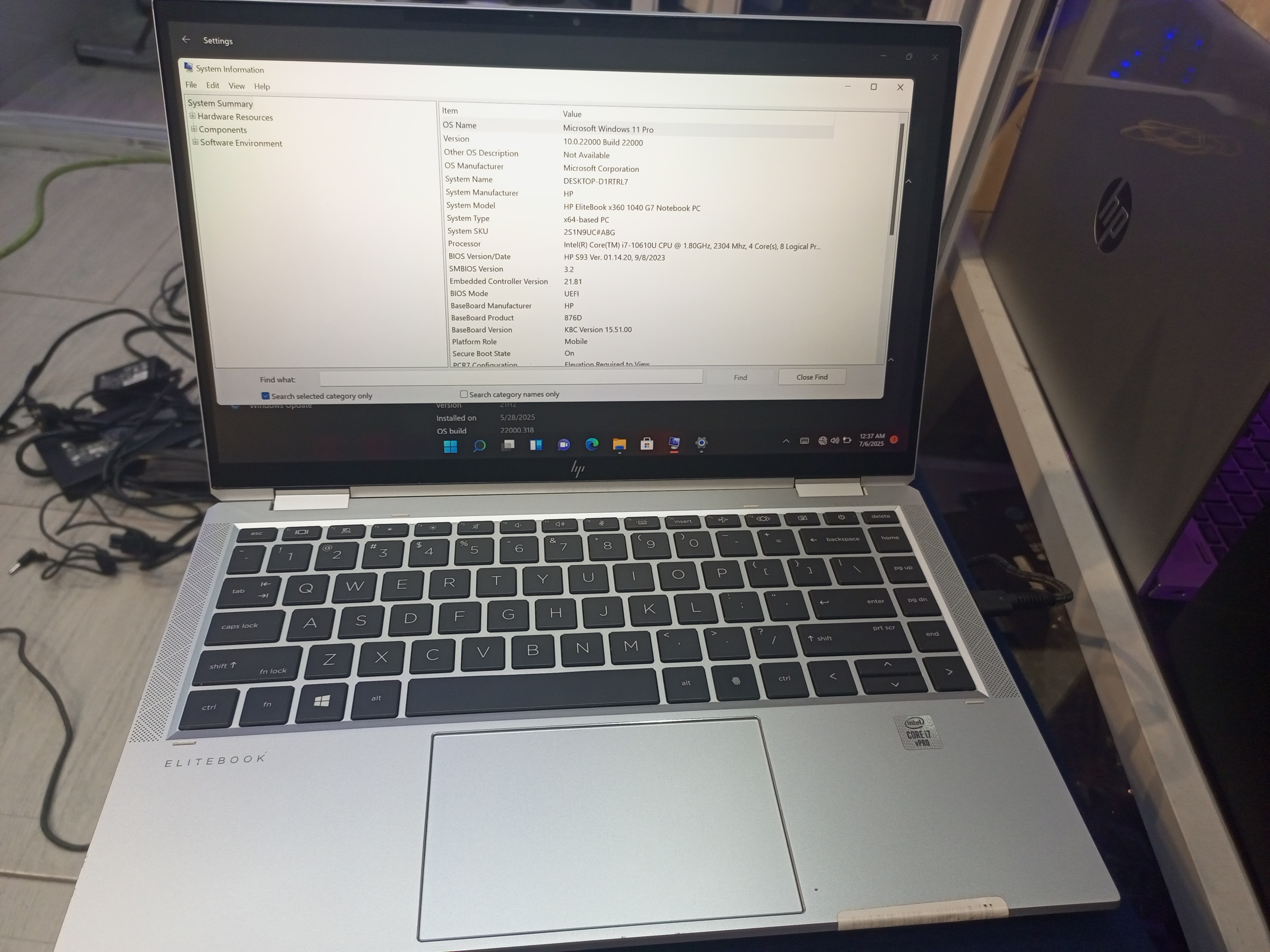 HP Elitebook x360 1040 G7